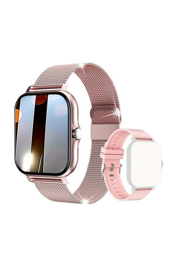 1 Packs 1.44 Inch Smart Watch for Women Men Fitness Tracker with Call Function Waterproof Activity Tracker Heart Rate Monitor Sleep Tracking Step Counter Smartwatch for Running Swimming Workout