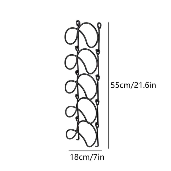 1 Packs 5PCS Wrought Iron Towel Rack Wall Mounted Bathroom Organizer Rust Proof Multi Functional Storage for Towels Wine Bottles Home Decor