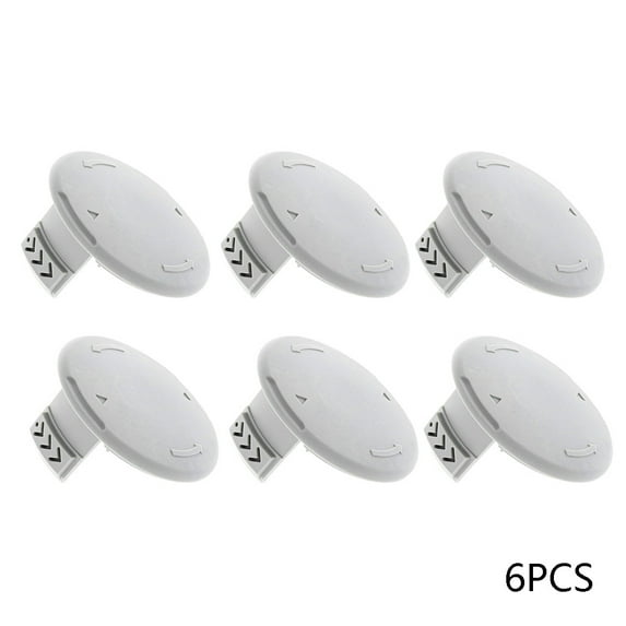 1 Packs 6PCS Replacement Spool Cap for Ryobi 18V 24V 40V Trimmers Edgers P2000 P2002 P2003 P2004 P2005 P2006 RY24021 RY24200 RY40210A Easy Install Plastic Cover Grass Cutter String Trimmer Accessories