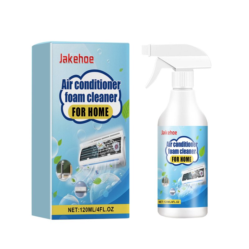 1 Packs AC Foam Cleaner for Home Air Conditioners - Deep Cleans Filters & Vents Removes Stains & Odors Extends AC Life 120ml Safe & Easy Spray