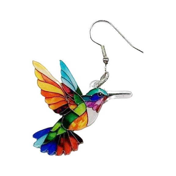 1 Packs Acrylic Dangle Earrings for Women Fashion Jewelry Lightweight Holiday Party Gifts Drop Earrings Unique Print Stylish Accessories Trendy Boho Chic