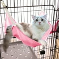 thumbnail image 1 of 1 Packs All-season Reversible Cat Breathable Hanging Hammock Soft Breathable Pet Cage Hammock with Adjustable Straps and Metal Hooks Double Sided Hanging Bed for Small Dogs Rabbits, 1 of 6