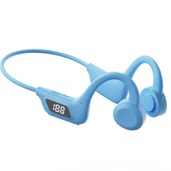 1 Packs Bluetooth 5.0 Bone Conduction Headphones, Wireless Open-Ear Sport Headset with IPX5 Waterproof for Running Cycling Driving Yoga, Stereo Surround Noise Reduction