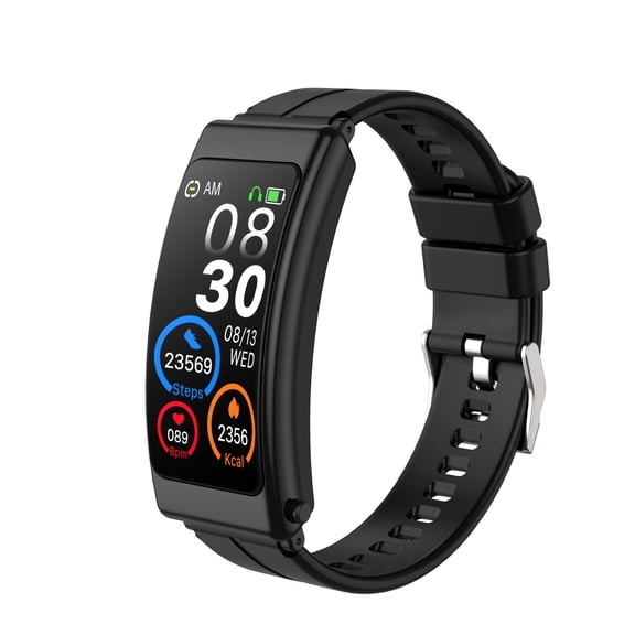 1 Packs Bluetooth Smart Bracelet with Wireless Earplugs Fitness Tracker, Weather, Step Counter, 1.14" Color Screen, IP67 Waterproof for Men & Women