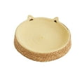 thumbnail image 1 of 1 Packs Breathable Rattan Pet Bed Round Dog Mat Cozy Sleeping Cushion for Small Medium Dogs Cats Woven Wooden Pet Supply for Living Room Bedroom Home Decor 35x35cm, 1 of 6