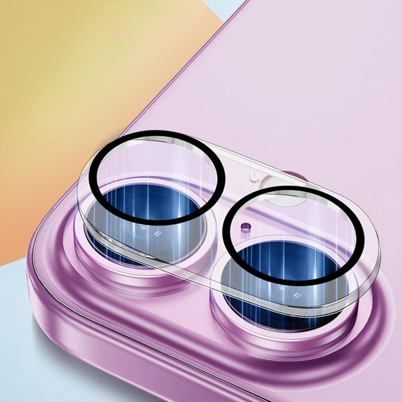 1*Packs Camera Lens Protector for iPhone 16, HD Tempered Glass Scratch-Resistant Case Friendly Back Camera Screen Protective Film for iPhone 16, Clear