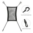 thumbnail image 1 of 1 Packs Car Backseat Barrier Net Organizer Stretchable Pet Dog Barrier Seat Storage Mesh with Hooks for SUV UTV Auto Front Seat Protector Travel Accessories, 1 of 8