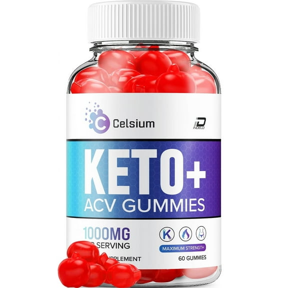 (1 Packs) Celsium Gummies - Celsium Apple Cider Vinegar Gummy Supplement for Energy - Celsium Keto Gummies Dietary Supplement (60 Gummies)