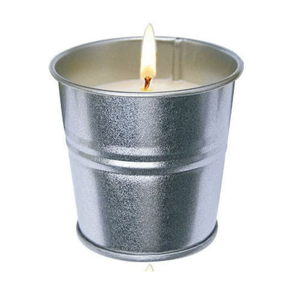 1 Packs Citronella Oil Mosquito Repellent Candle Small Iron Bucket for Indoor Sleep Aromatherapy Summer Camping Party Decor Soy Wax Long Lasting Scented Candle