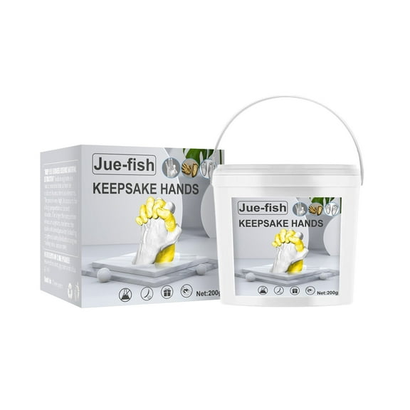 1 Packs DIY Hand Casting Kit for Couples Valentine's Day Gift Plaster Hand Mold Statue Making Set with Modeling Powder Sandpaper for Home Decor Anniversary Romantic Keepsake