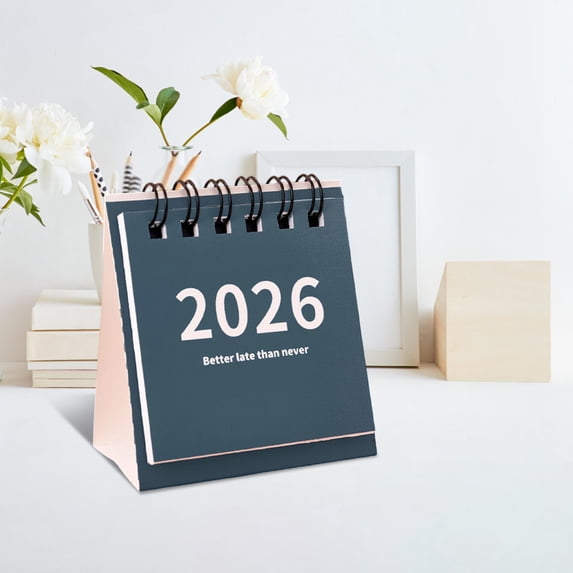 1 Packs Desk Calendar 2024-2025, Mini Punch Card Countdown Planner, Small Wind Calendar for Office Home , Portable Desktop Organizer, Academic Year Schedule Tracker, Focus Planning Management Tool