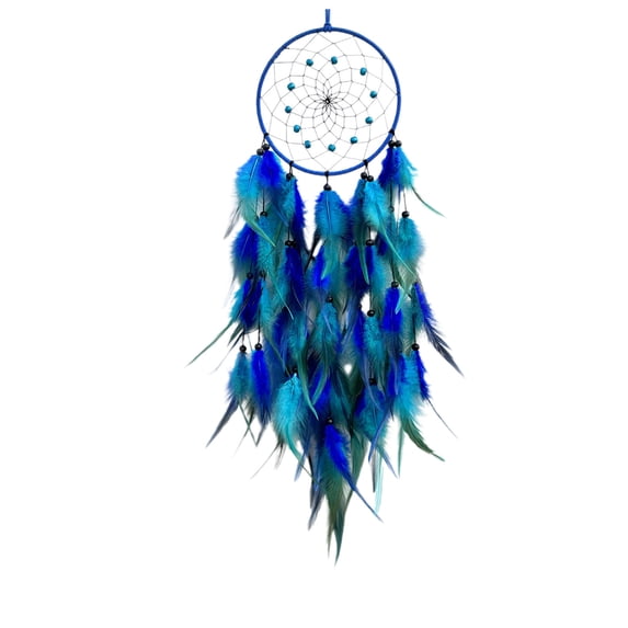 1 Packs Dreamcatcher Wall Hanging Decor Handmade Woven Healing Gift with Colorful Feathers Boho Chic Home Decor for Bedroom Living Room Office