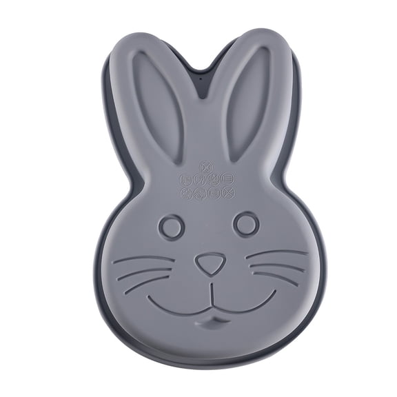1 Packs Easter Silicone Molds Bunny Cake Pans Bunny Chocolate Molds Cute Rabbit Baking Pans Non-stick Silicone Trays for Baking Easter Day Party Baby Shower Birthday Cake Desserts Giant Gummy