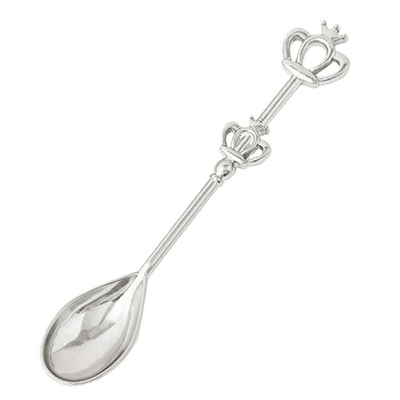1 Packs Elegant Wedding Tea Souvenir Creative Novelty Coffee Spoons,Crown Tea Spoons for Wedding Favors,Bridal Shower,Dringk Spoon Gifts or Souvenirs for Guests(Silver)