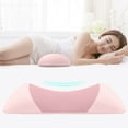 thumbnail image 1 of 1 Packs Ergonomic Lumbar Support Pillow for Bed Relief Back Pain: Lower Back Pillow for Sleeping - Memory Foam Waist Pillow - Back Wedge Bolster Pillow for Side, Back&Stomach Sleepers - for Car, Sofa, 1 of 5