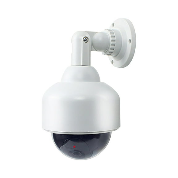 1 Packs Fake Security Camera with Flashing LED Light Dummy Surveillance Dome for Home Business Indoor Outdoor Wireless Easy to Install Realistic Look