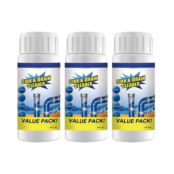 1 Packs Fast Acting Enzyme Drain Cleaner for Toilet Sink Shower - Clog Remover Pipe Cleaner Degrades Hair Grease Food Waste, Safe Non Corrosive Sewer Septic Tank Maintenance, Foaming Unclog Solution