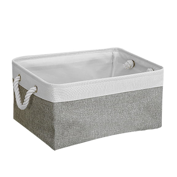 1 Packs Foldable Storage Basket - Free-Standing Laundry Hamper, 36x26x17cm Collapsible Organizer for Toys, Linens & Blankets, Dorm & Utility Room Space Saver, Durable Canvas Fabric