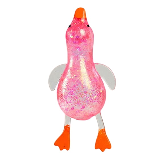 1 Packs Glitter Ducks Sensory Fidget Toys Stress Relief Balls for Adults Anxiety Relief Desk Toys Animal Toys for Office Desk Stress Relief Gifts Party Favors