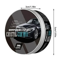 1 Packs Graphene Car Wax Solid Paste with Ceramic Titanium for Long Lasting Shine Paint Protection Waterproof Easy to Apply No Residue All Car Models Auto Detailing