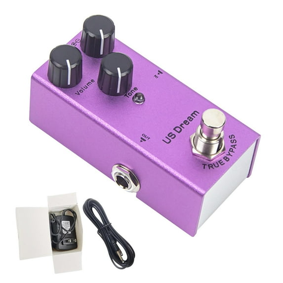 1 Packs Guitar Effects Pedal Metal Distortion Overdrive with Reverb Chorus Sound for Electric Guitar Professional Stage Performance Compact Stompbox Multi Effects Processor