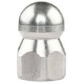thumbnail image 1 of 1 Packs High-Pressure Sewer Nozzle 1/4" Stainless Steel 5000PSI for Drain Cleaning - 6 Rear Jets & 1 Front Jet, Unclogs Grease Hair Sand, Hot Water Resistant 310°F, 1 of 5