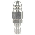 thumbnail image 1 of 1 Packs High-Pressure Sewer Nozzle 1/4" Stainless Steel 5000PSI for Drain Cleaning - 6 Rear Jets & 1 Front Jet, Unclogs Grease Hair Sand, Hot Water Resistant 310°F, 1 of 5