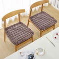 thumbnail image 1 of 1 Packs Non Slip Soft Plush Chair Pads with Ties Winter Indoor Warmth Square Chair Covering Nonslip Comfort Dining Seat Pads Stool Mat Cover Decoration for Home Patio Kitchen Office Dorm, 1 of 5