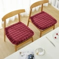 thumbnail image 1 of 1 Packs Non Slip Soft Plush Chair Pads with Ties Winter Indoor Warmth Square Chair Covering Nonslip Comfort Dining Seat Pads Stool Mat Cover Decoration for Home Patio Kitchen Office Dorm, 1 of 5