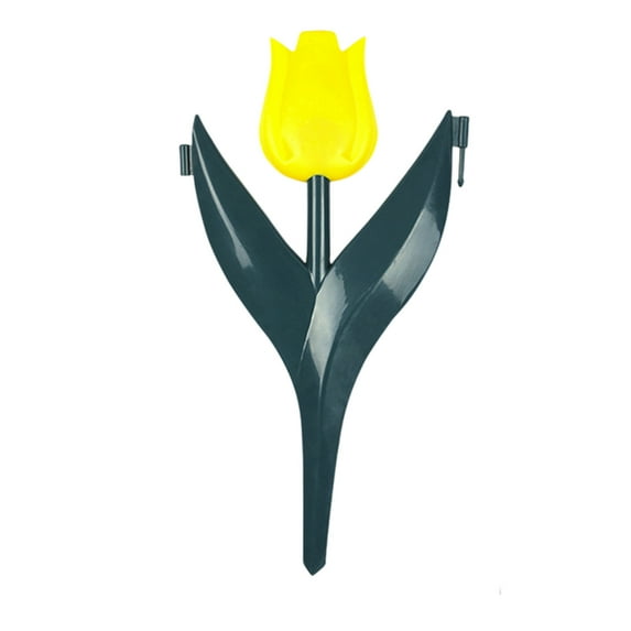 1 Packs Plastic Garden Fence Picket Edging Border Decorative Flower Bed Lawn Yard Outdoor Landscape Tulip Plant Protection Fencing 11.42 Inch Colorful Durable