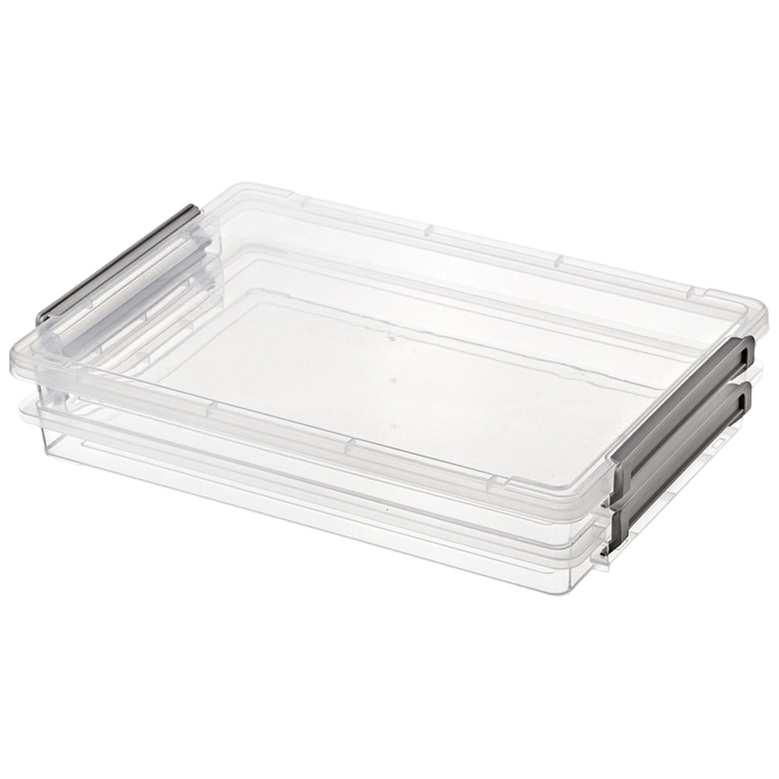 1 Packs Portable Clear Storage Bins with Lids,Plastic Container Bins ...