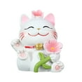 thumbnail image 1 of 1 Packs Resin Cat Ornament Money Tree Wooden Home Decor Desktop Office Feng Shui Gift for Housewarming Christmas Holiday Decoration Handmade Unique Small Figurine, 1 of 3