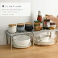 thumbnail image 1 of 1 Packs Retractable Cabinet Organizer Shelf, kitchen Cupboard Organizer, Expandable Free Standing Spice Rack, Retractable Storage Racks for Bathroom, Countertop, Pantry 24 Inches, 1 of 6