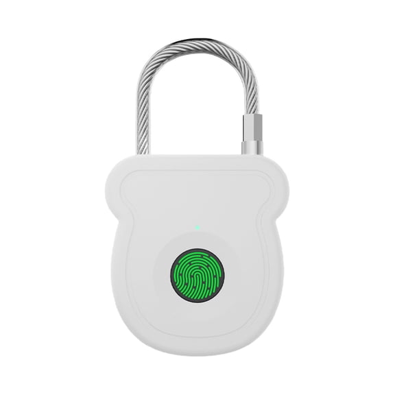 1 Packs Smart Fingerprint Padlock Keyless Entry Lock for Outdoor Luggage Stainless Steel Doors Cabinets Financial Security Waterproof Durable Touch Access Digital Lock for Home Office Travel Storage