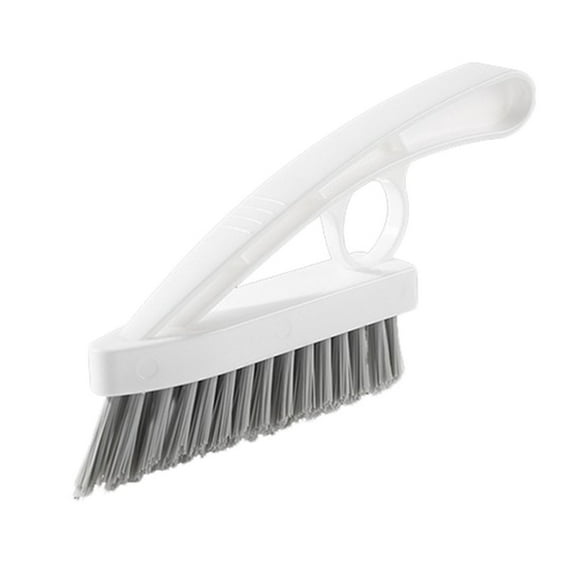 1 Packs Stiff Bristle Cleaning Brush for Bathroom Tile Grout and Shower Scum Heavy Duty Scrub Brush with Triangle Head for Floors Sinks Corners No Dead Angle Hard Nylon Bristles