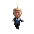 1 Packs Trump Christmas Ornaments 2025 Donald Trump Ornament Kits Funny Acrylic Christmas Tree