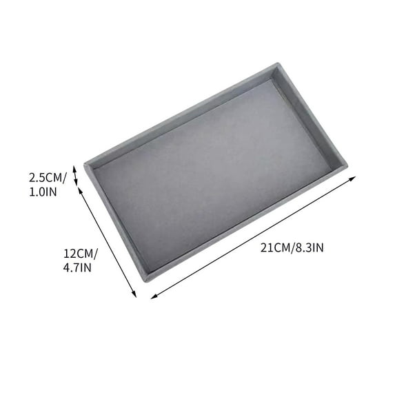 1 Packs Velvet Jewelry Organizer Box with 12 Compartments Makeup Storage Tray for Earrings Rings Bracelets Desktop Display Case Travel Accessories Holder