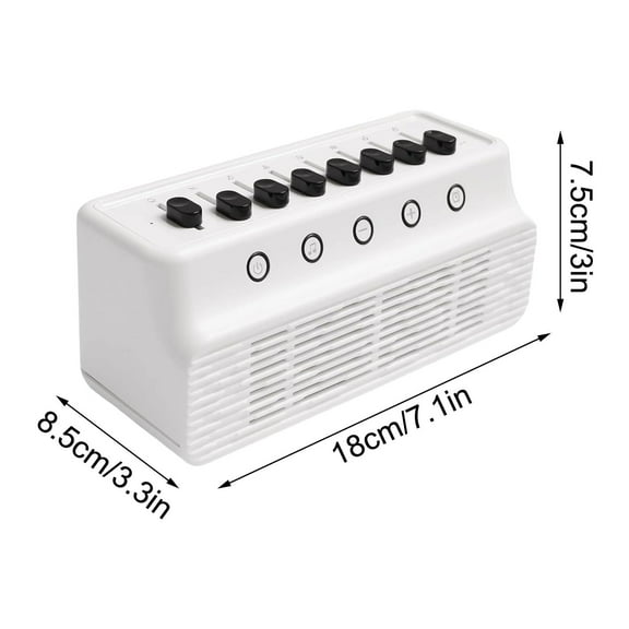 1 Packs White Noise Machine with 8 Nature Sounds Bluetooth Speaker Sleep Aid for Adults Portable Rechargeable Timer Function Home Office Travel Sound Therapy Relaxation Device