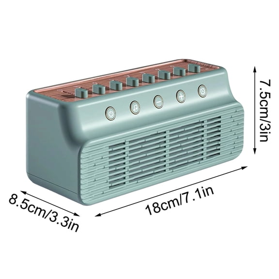 1 Packs White Noise Machine with 8 Nature Sounds Bluetooth Speaker Sleep Aid for Adults Portable Rechargeable Timer Function Home Office Travel Sound Therapy Relaxation Device