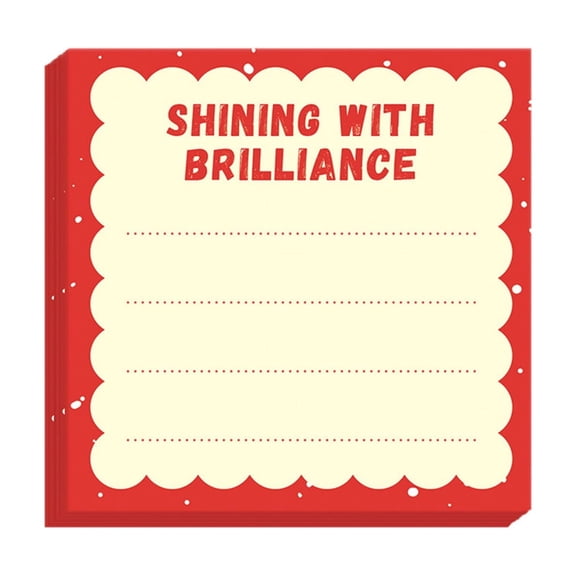 1-Pad 3.15x3.15" Cute Sticky Notes, Aesthetic Apple Fruit Self-Stick Memo Pad, 50 Sheets Decorative Notepad for Student Note Taking