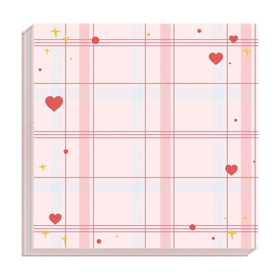 1 Pad Cute Sticky Notes Cartoon Self Stick Notepads 3X3 Inches Notes Adhesive Memo Pad Office Decor Gifts for Office Meeting(C)