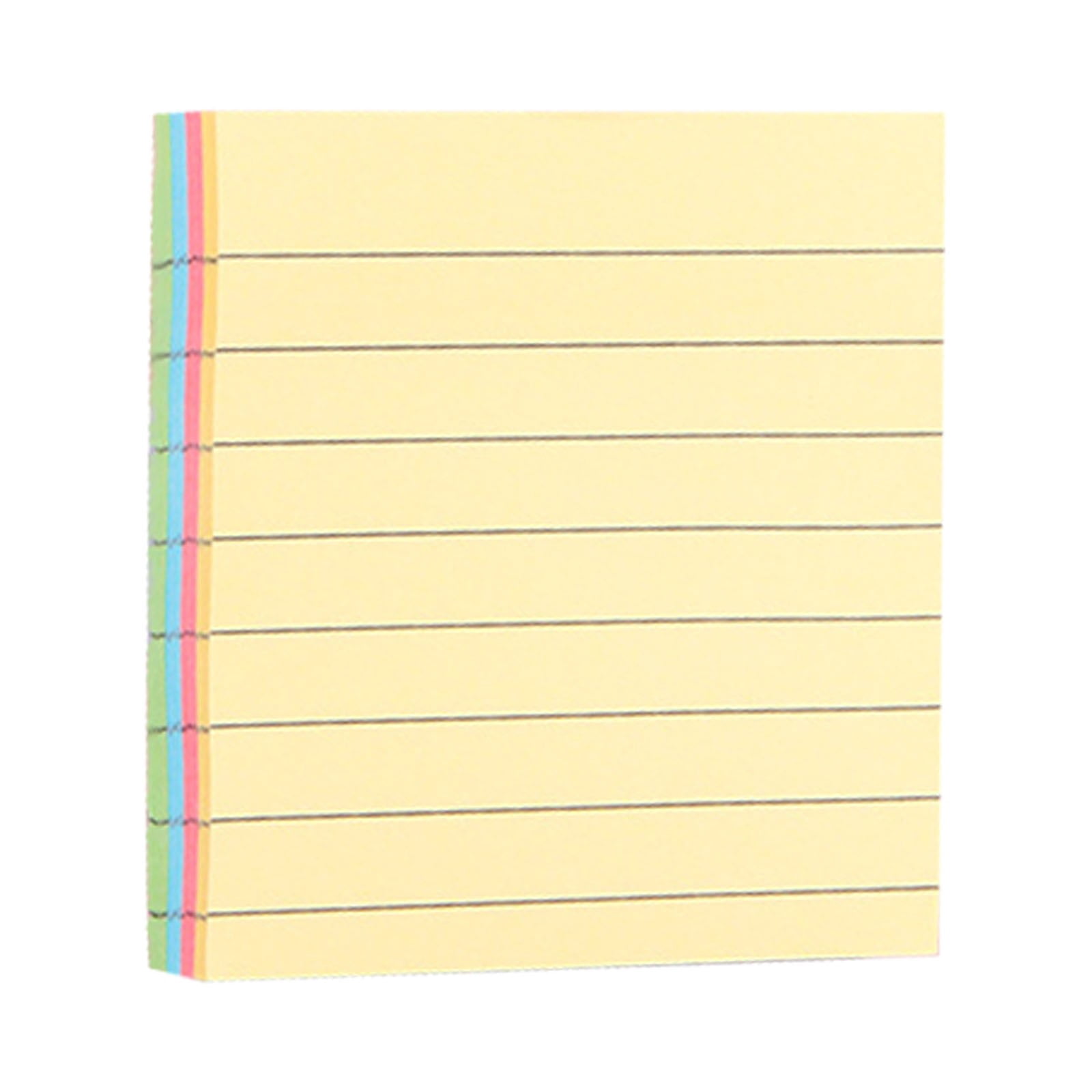 1 Pads Lined Sticky Notes with Lines, 3X3 Self-Stick Notes Bright Color ...