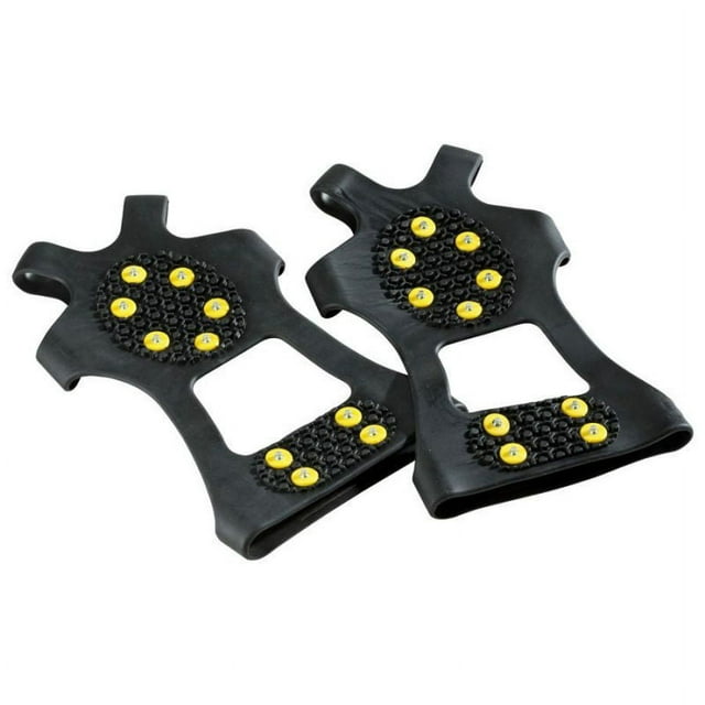 1 Pair 10 Studs Anti-Skid Snow Ice Climbing Shoe Grips Crampons Cleats Overshoes crampons spike shoes crampon