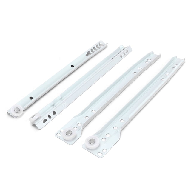 1 Pair 10inch Drawer Slide Kit Bottom Mount Drawer Slide Steel Thicken ...