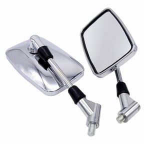 1 Pair 10mm Universal Motorcycle Rearview Mirror Handle Bar Side Mirrors For Suzuki