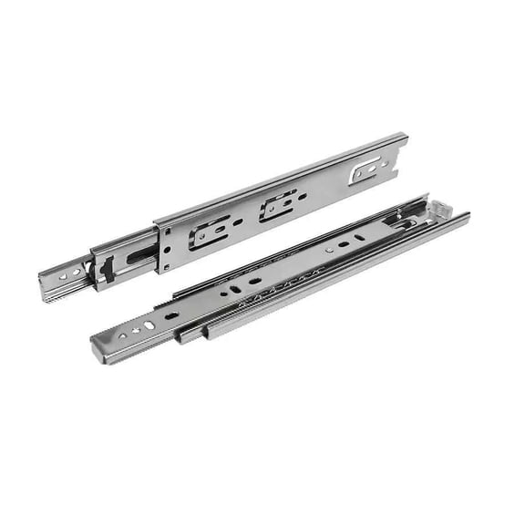 1 Pair 140 lb Load Capacity Heavy Duty Locking Drawer Slides 16 Inch Full Extension Ball Bearing Rail with Lock Side Mount Cabinet RV Tool Box Runner