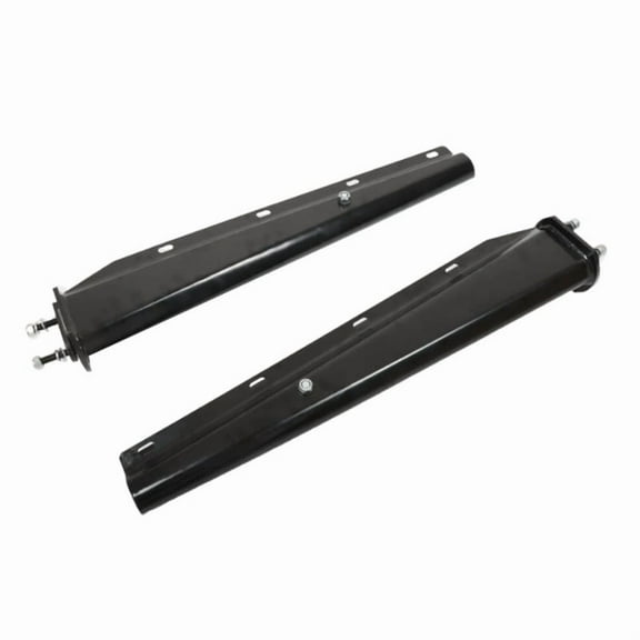 1 Pair 2.5" Semi Truck Spring Loaded Mud Flap Hangers Black Steel Straight 30"