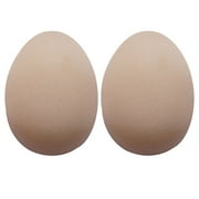 CATIEBYE 1 Pair/2 Pcs Invisible Men Chest Muscle Cushion Self-adhesive Silicone Pads Breast Stickers Covers Breast Pads for Male (Khaki)