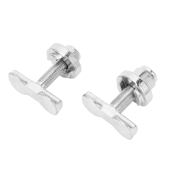 1 Pair 2 Pieces L Track Double Lug Threaded Stud Nut Fitting Tie Down Carbon Steel 6.00 inches / 15.24 cm For Truck Bed Trailer Cargo Control Pickup RV ATV Secure Fastening Hardware Set