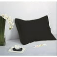thumbnail image 1 of 1 Pair 2 Pieces Standard Pillow Shams 20" x 26" + 1.5" Hem Black Machine Wash Dry, 1 of 1